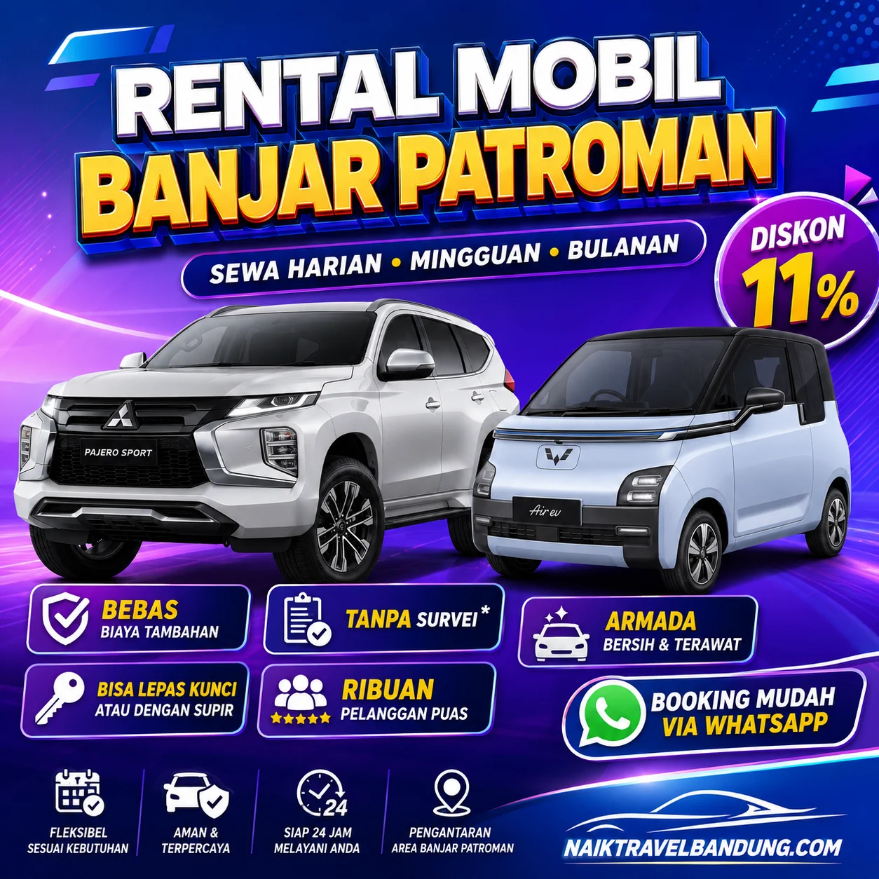10 Rental Mobil Banjar Patroman Tanpa Survei, Sewa Lepas Kunci Langsung Jalan!