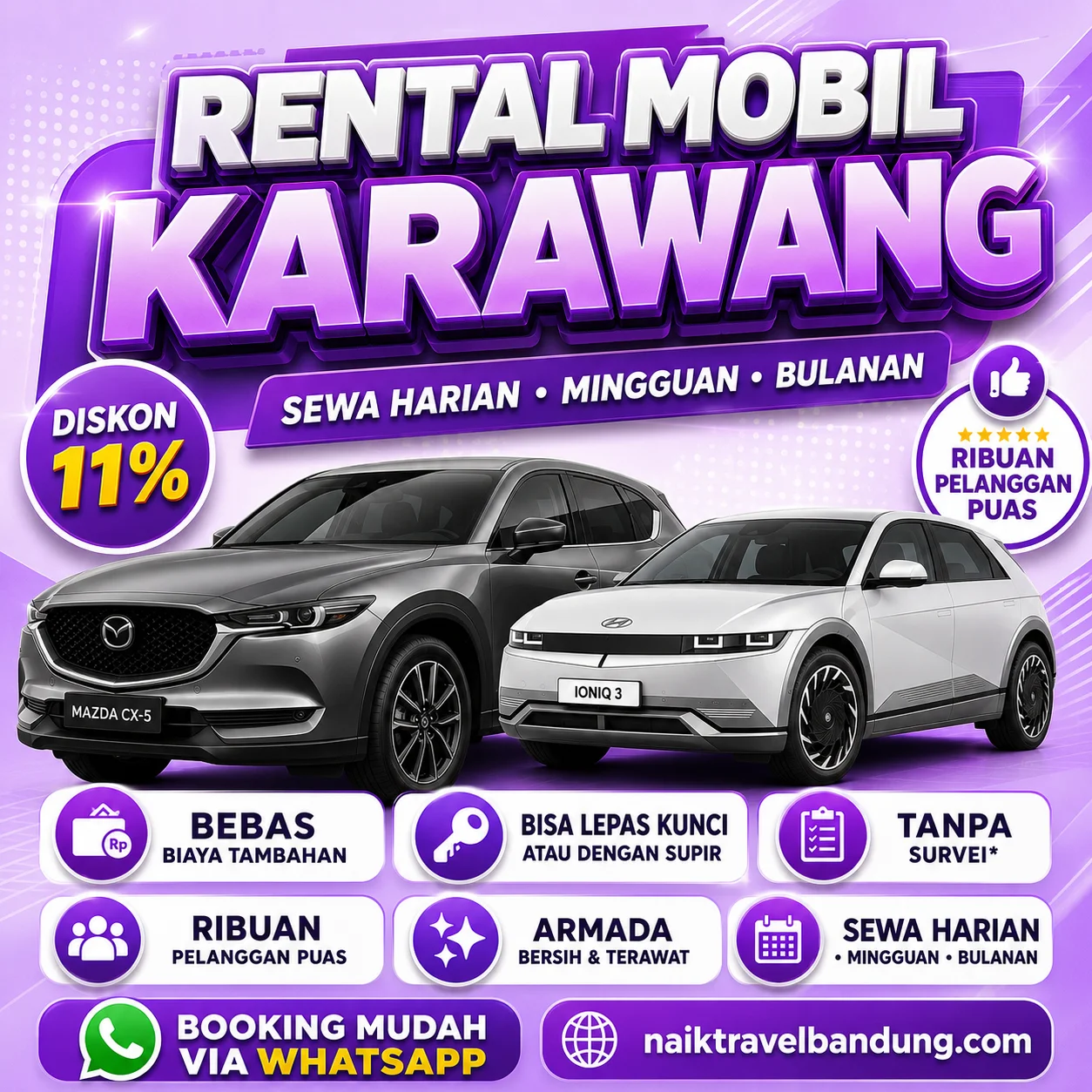 10 Rental Mobil Karawang Tanpa Survei, Sewa Lepas Kunci Langsung Jalan!