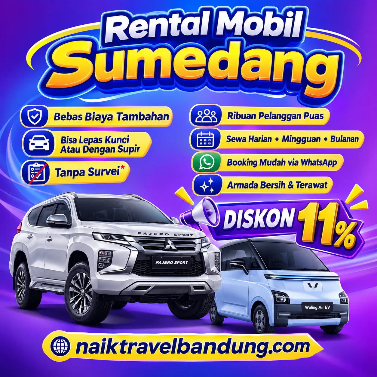 10 Rental Mobil Sumedang Tanpa Survei, Sewa Lepas Kunci Langsung Jalan!