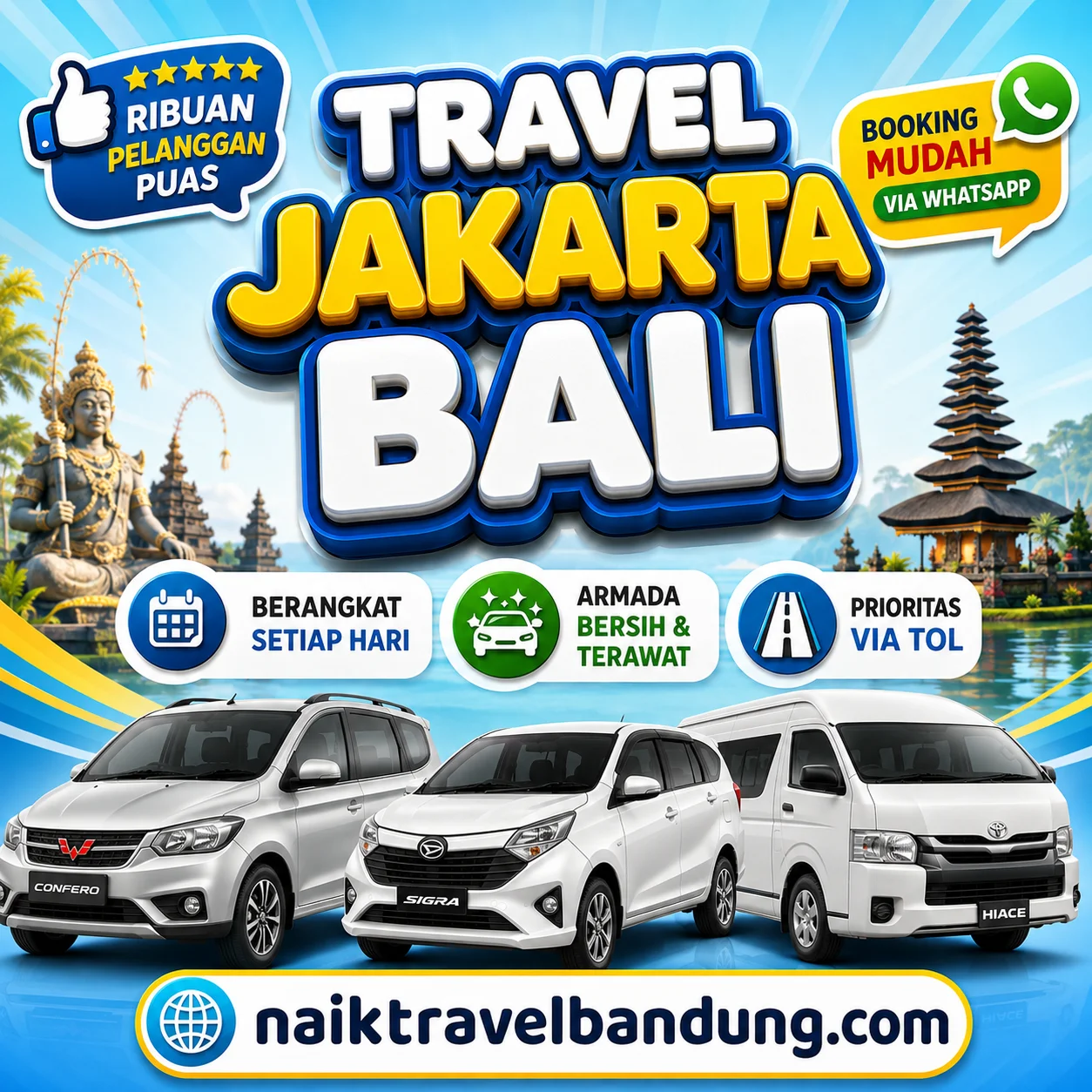 Terkoreksi 12% Harga Travel Jakarta Bali Door To Door Tiket Murah