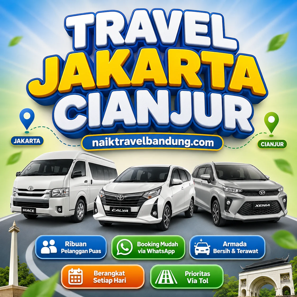 Terkoreksi 12% Harga Travel Jakarta Cianjur Door To Door 24 Jam Tiket Murah Cuma Hari Ini