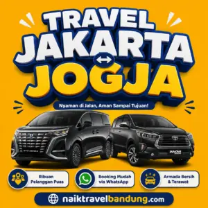 Terkoreksi 12% Harga Travel Jakarta Jogja Berangkat Malam dan Pagi Murah
