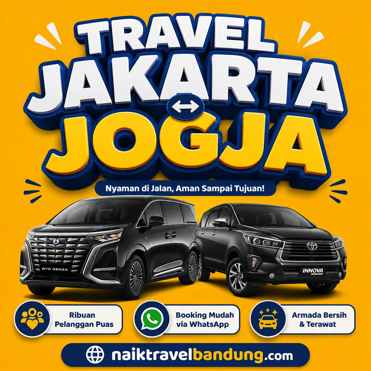 Terkoreksi 12% Harga Travel Jakarta Jogja Berangkat Malam dan Pagi Murah