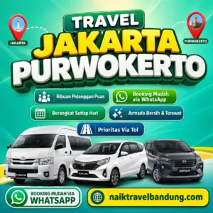Terkoreksi 12% Harga Travel Jakarta Purwokerto Berangkat Pagi Terbaik Tiket Murah