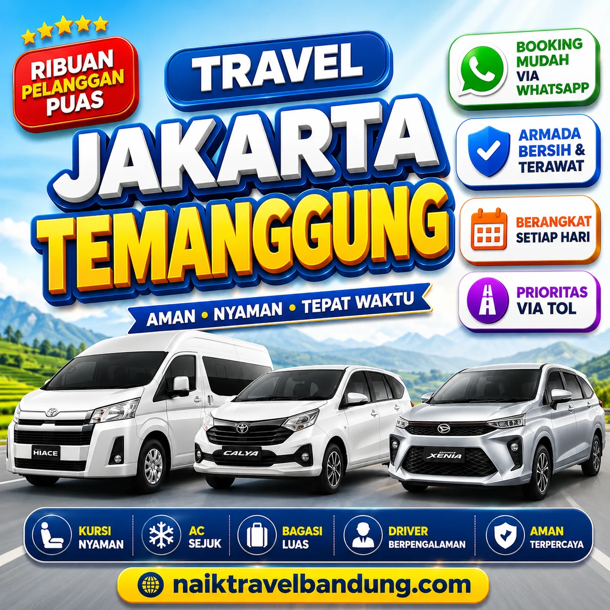 Terkoreksi 12% Harga Travel Jakarta Temanggung Via Tol Trans Jawa Tiket Murah Cuma Hari Ini